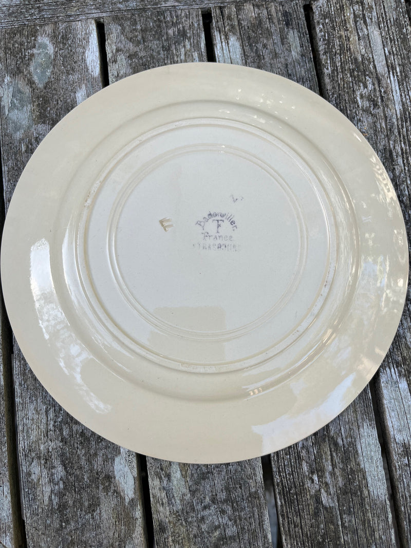 Assiette Plate Badonviller "Strasbourg"