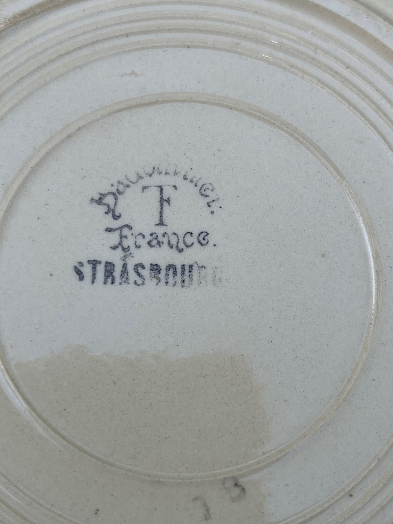 Assiette Plate Badonviller "Strasbourg"